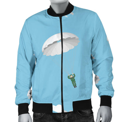 Paratrooper Pattern Print Design A02 Men Bomber Jacket