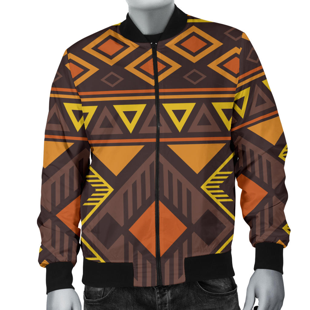 Navajo Pattern Print Design A06 Men Bomber Jacket