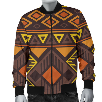 Navajo Pattern Print Design A06 Men Bomber Jacket