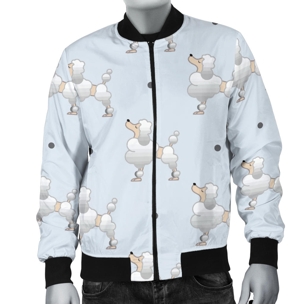 Poodle Pattern Print Design A05 Men Bomber Jacket