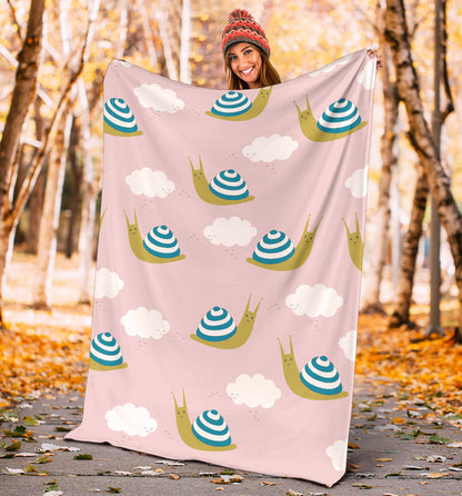 Snail Pattern Print Design 02 Premium Blanket