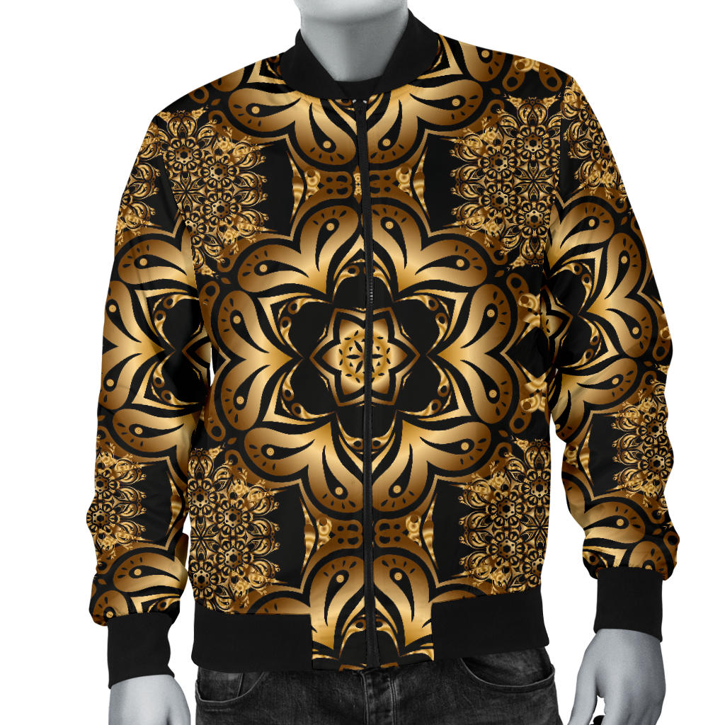 Celtic Pattern Print Design 07 Men Bomber Jacket