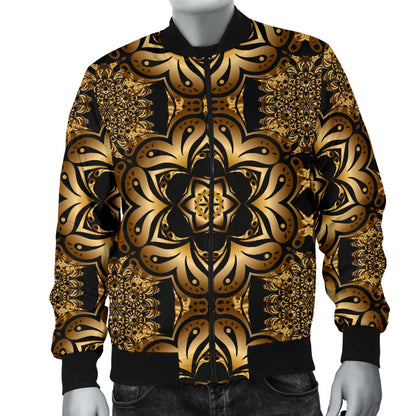 Celtic Pattern Print Design 07 Men Bomber Jacket