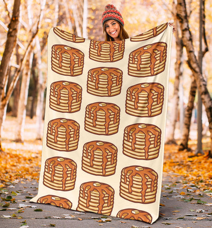 Pancake Pattern Print Design A02 Premium Blanket