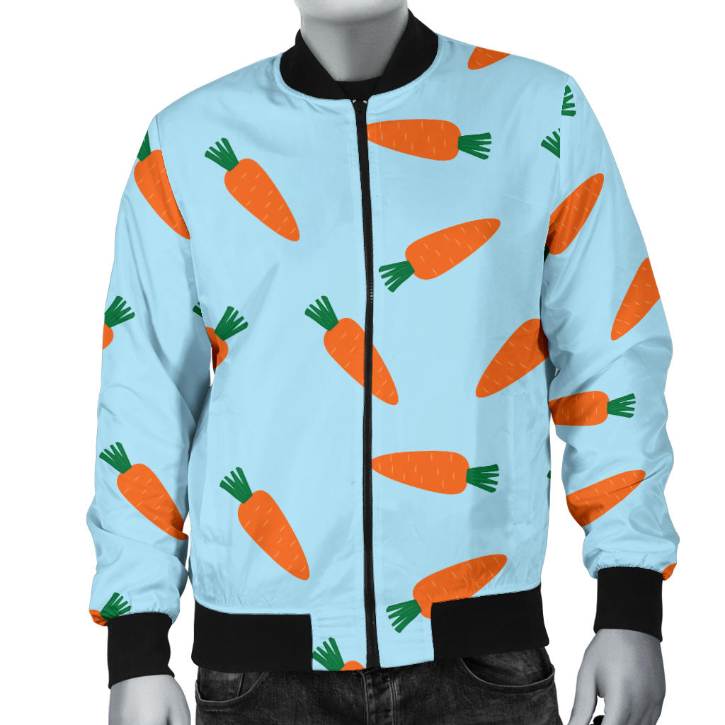 Carrot Pattern Print Design 03 Men Bomber Jacket