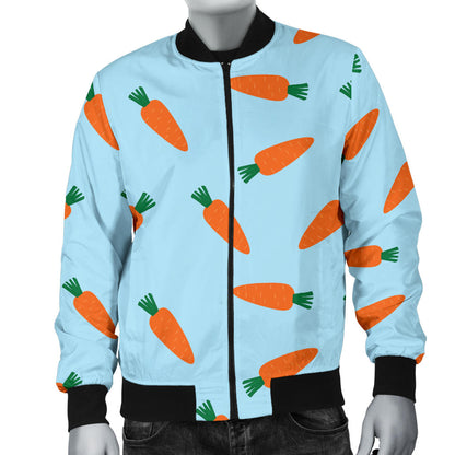 Carrot Pattern Print Design 03 Men Bomber Jacket