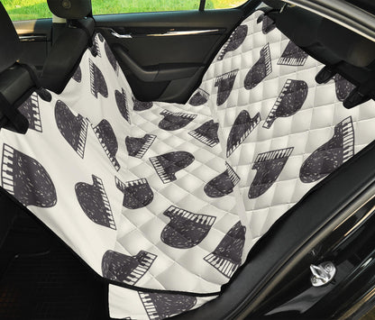 Piano Pattern Print Design 04 Rear Dog Car Seat Cover Hammock