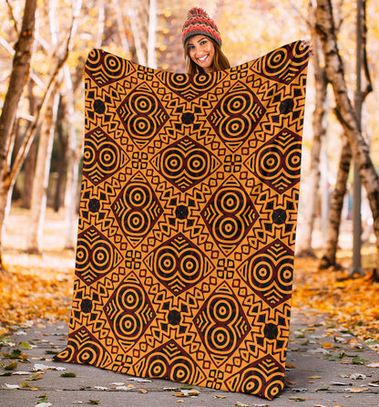 African Pattern Print Design 05 Premium Blanket