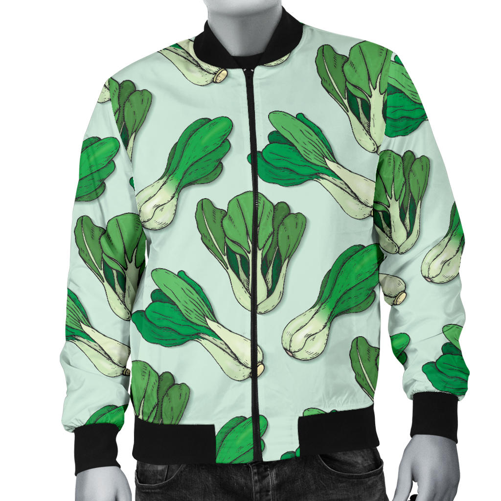 Bok Choy Pattern Print Design 01 Men Bomber Jacket
