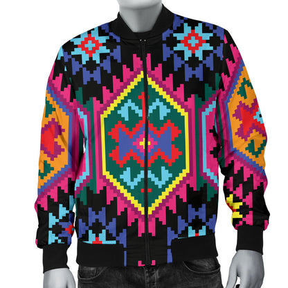 Mexican Pattern Print Design 02 Men Bomber Jacket
