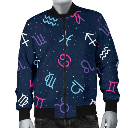 Constellation Pattern Print Design 04 Men Bomber Jacket