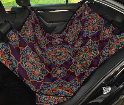 Medallion Pattern Print Design 03 Rear Dog Car Seat Cover Hammock