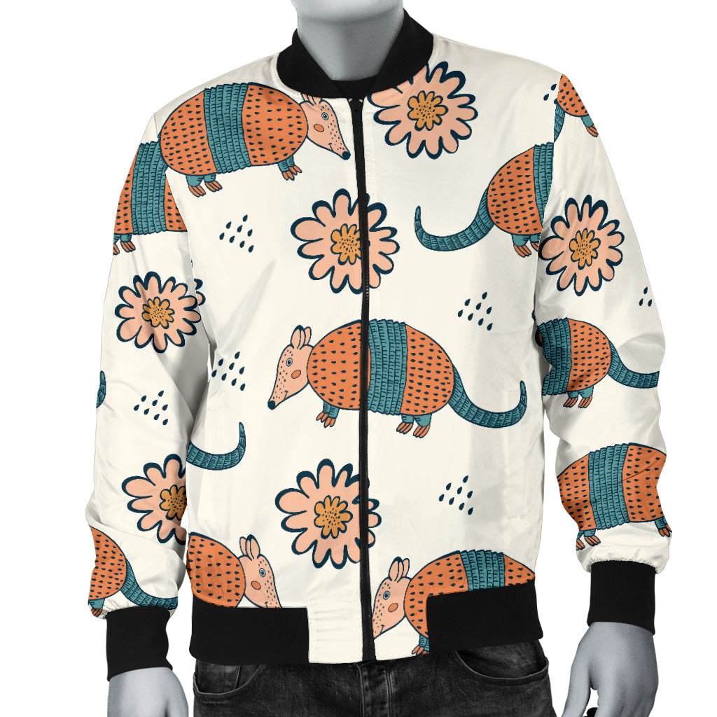 Armadillo Pattern Print Design 02 Men Bomber Jacket