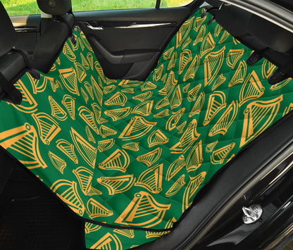 Harp Pattern Print Design 03 Rear Dog Car Seat Cover Hammock