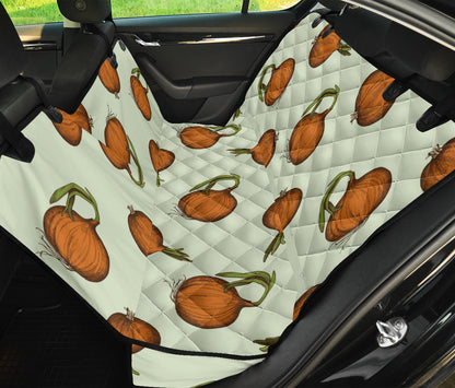 Onion Pattern Print Design A05 Rear Dog Car Seat Cover Hammock