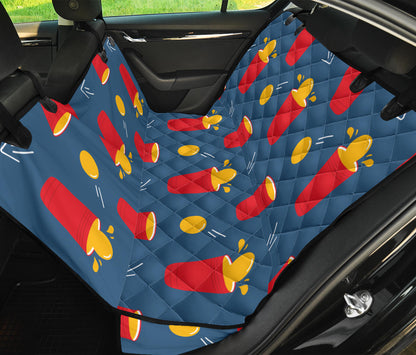 Beer Pong Pattern Print Design 02 Rear Dog Car Seat Cover Hammock