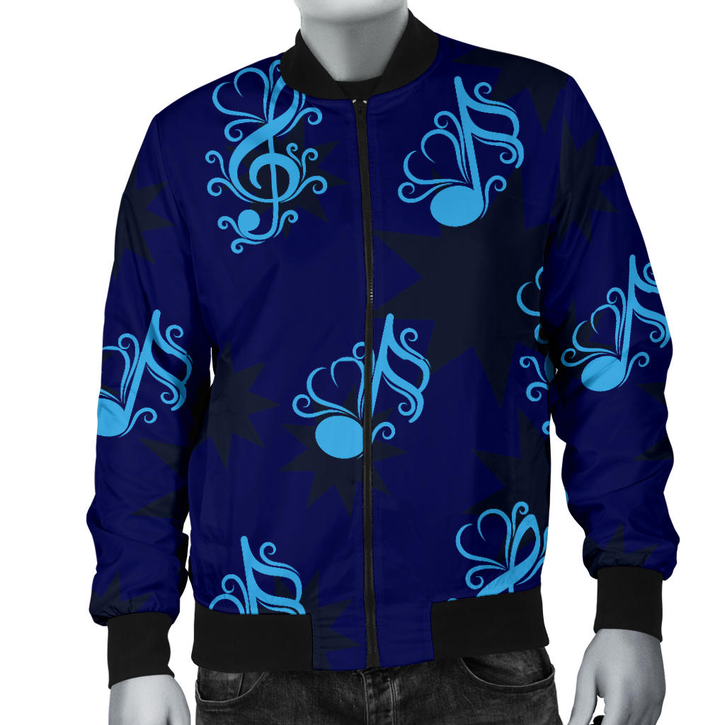 Music note Pattern Print Design A04 Men Bomber Jacket
