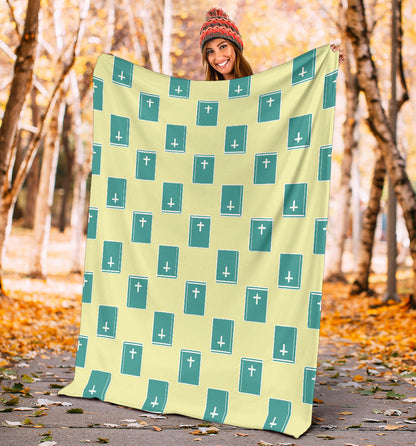 Bible Pattern Print Design 04 Premium Blanket