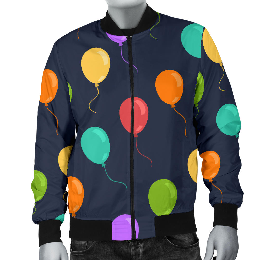 Ballon Colorful Pattern Print Design 03 Men Bomber Jacket