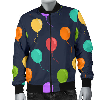 Ballon Colorful Pattern Print Design 03 Men Bomber Jacket