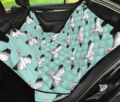 Pigeon Pattern Print Design 02 Rear Dog Car Seat Cover Hammock