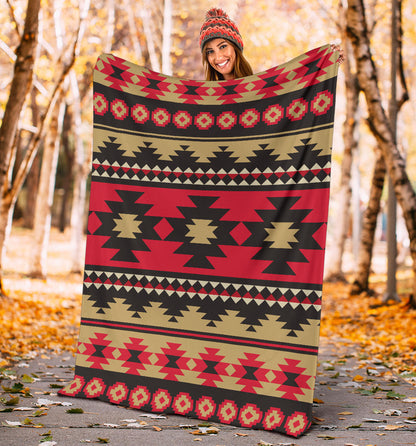 Navajo Pattern Print Design A04 Premium Blanket