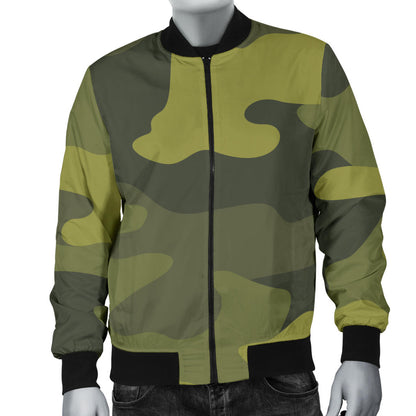 Military Camouflage Pattern Print Design 02 Men Bomber Jacket