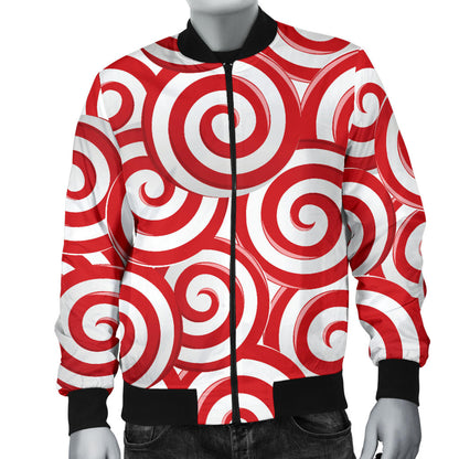 Candy Pattern Print Design 03 Men Bomber Jacket
