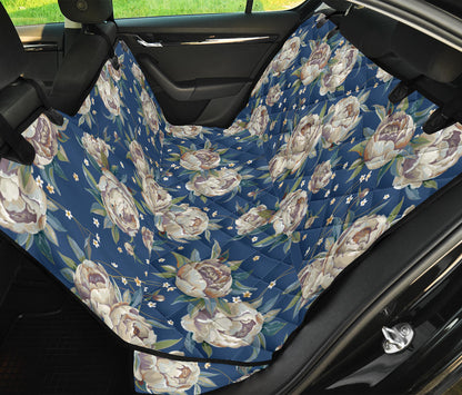 Peony Pattern Print Design A03 Rear Dog Car Seat Cover Hammock