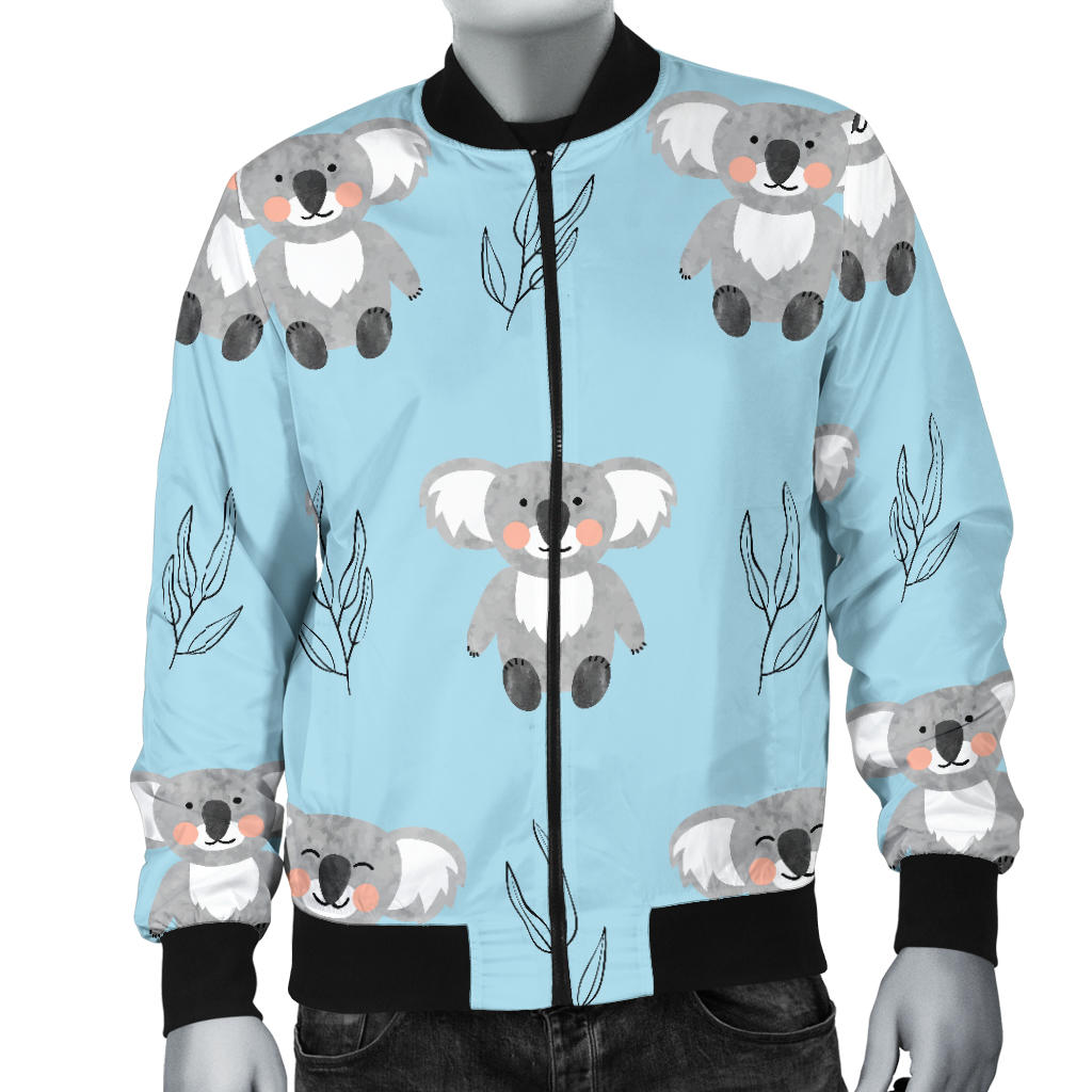 Koala Pattern Print Design 01 Men Bomber Jacket