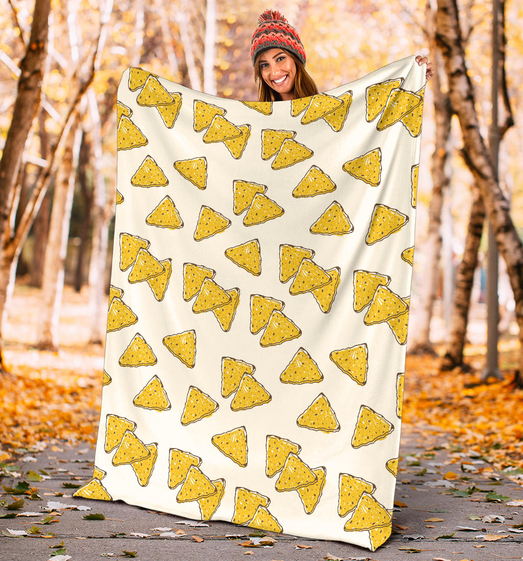 Nachos Pattern Print Design A01 Premium Blanket