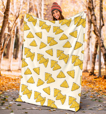 Nachos Pattern Print Design A01 Premium Blanket