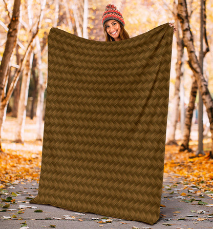 Cable Knit Pattern Print Design 02 Premium Blanket