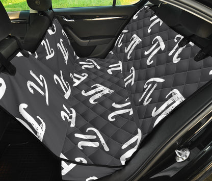 Pi Day Pattern Print Design A02 Rear Dog Car Seat Cover Hammock