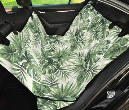 Palm Leaf Pattern Print Design A02 Rear Dog Car Seat Cover Hammock