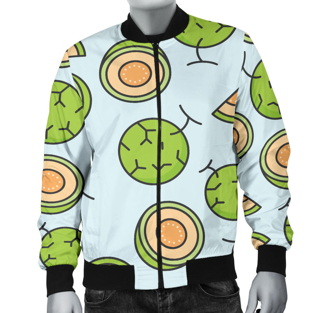 Cantaloupe Pattern Print Design 02 Men Bomber Jacket