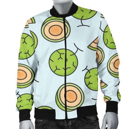 Cantaloupe Pattern Print Design 02 Men Bomber Jacket