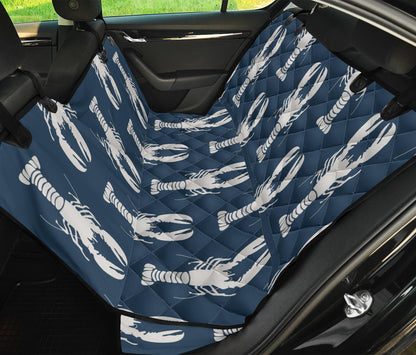 Lobster Pattern Print Design 02 Rear Dog Car Seat Cover Hammock