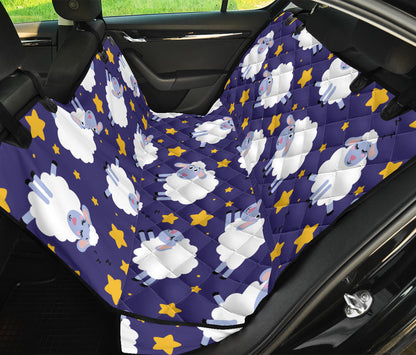 Sheep Pattern Print Design 03 Rear Dog Car Seat Cover Hammock