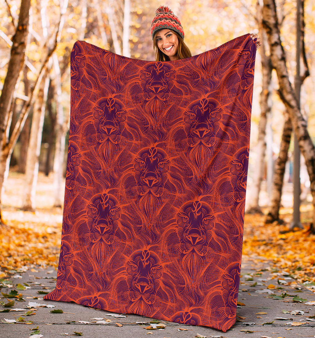 Leo Pattern Print Design 01 Premium Blanket