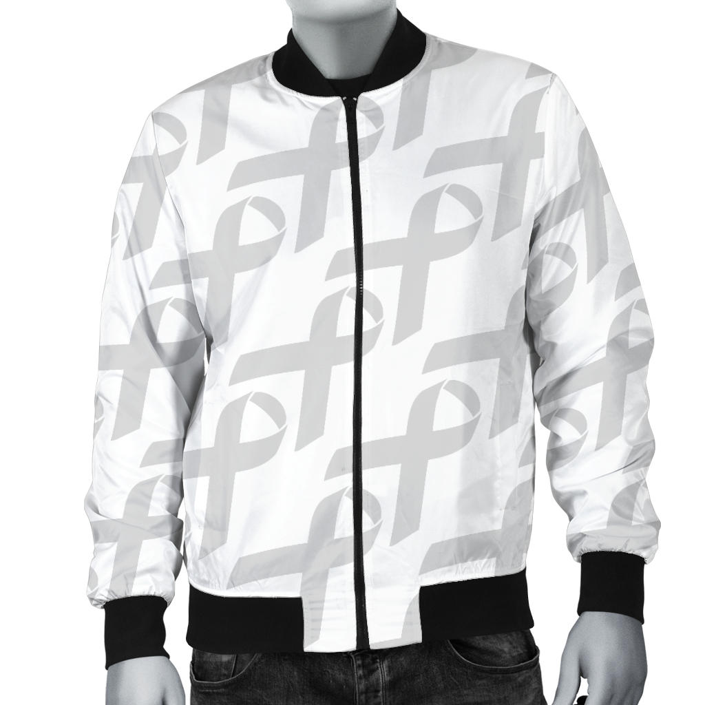 Brain cancer Pattern Print Design 02 Men Bomber Jacket