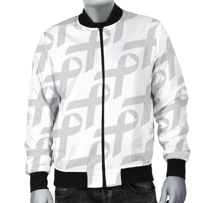 Brain cancer Pattern Print Design 02 Men Bomber Jacket