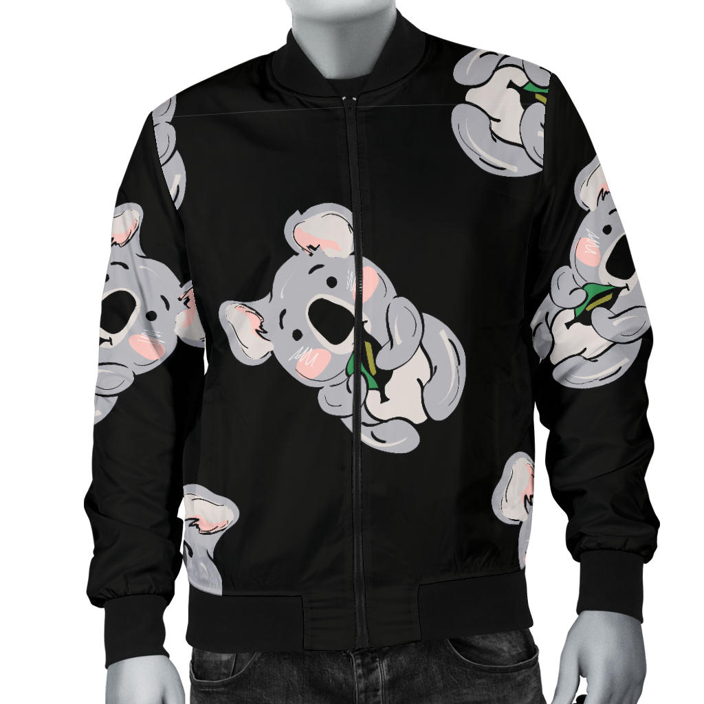 Koala Pattern Print Design 05 Men Bomber Jacket