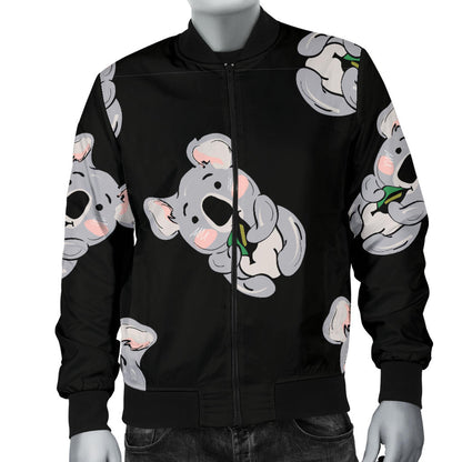 Koala Pattern Print Design 05 Men Bomber Jacket