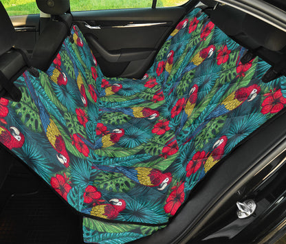 Parrot Pattern Print Design A05 Rear Dog Car Seat Cover Hammock