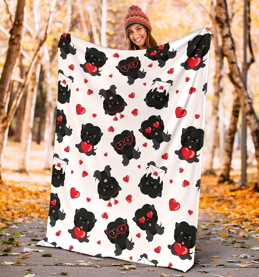 Affenpinscher Pattern Print Design 01 Premium Blanket