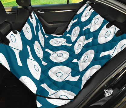 Ping Pong Pattern Print Design A02 Rear Dog Car Seat Cover Hammock