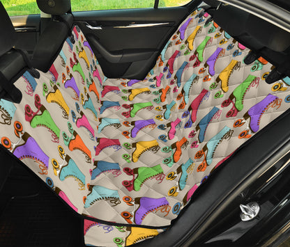 Roller skate Pattern Print Design A01 Rear Dog Car Seat Cover Hammock