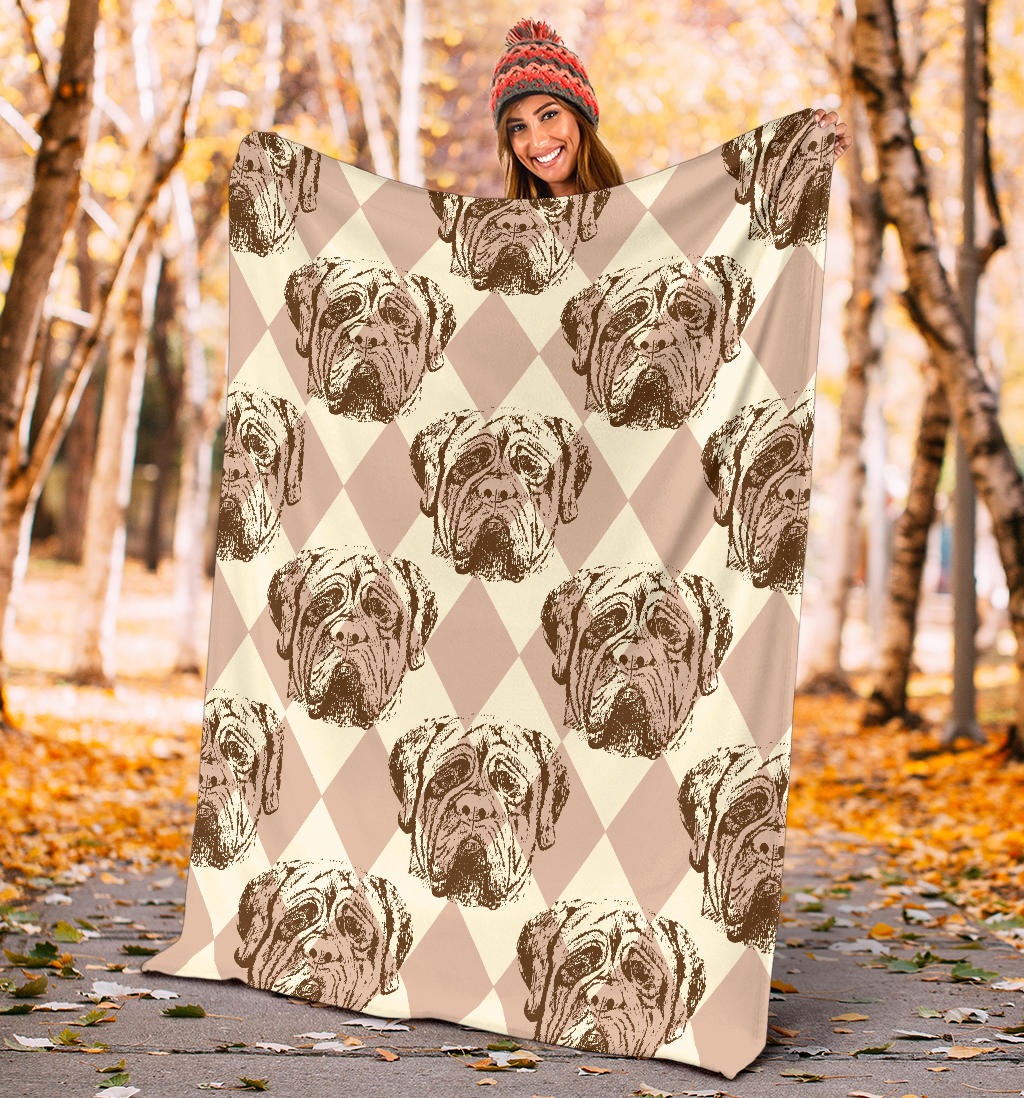 Mastiffs Pattern Print Design 01 Premium Blanket