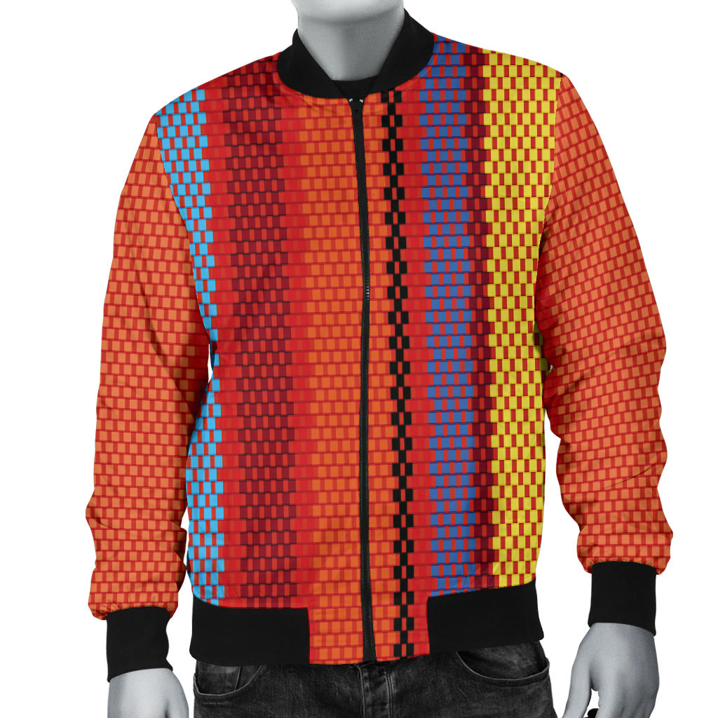 Mexican Pattern Print Design 05 Men Bomber Jacket